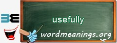 WordMeaning blackboard for usefully